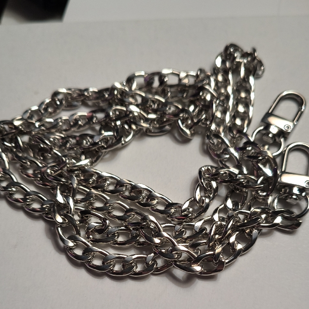 47" Flat Silver Replacement Chain Strap - image 1
